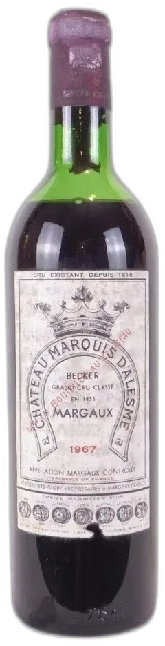 photos du vin Château Marquis d’Alesme Becker