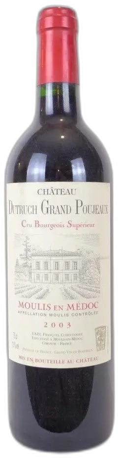 aperçu du vin Château Dutruch Grand Poujeaux