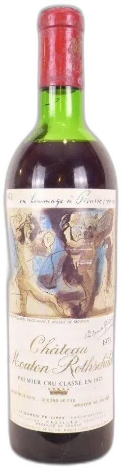 photos du vin Château Mouton Rothschild Étiquette Hommage Picasso