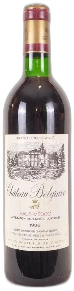 photo du vin Château Belgrave