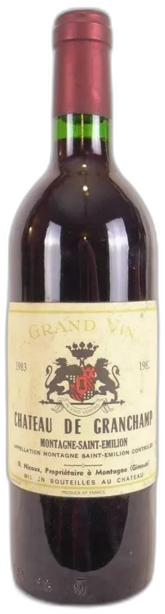 vue du vin Château de Grandchamp