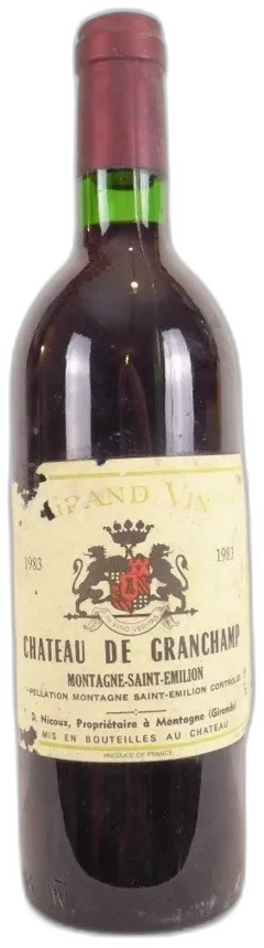 vue du vin Château de Grandchamp