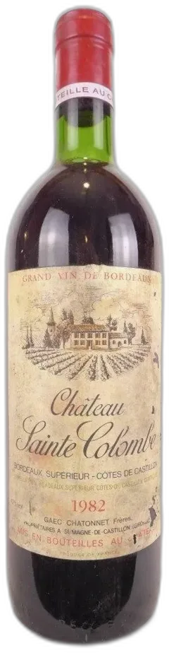 photo du vin Château Sainte Colombe Rouge