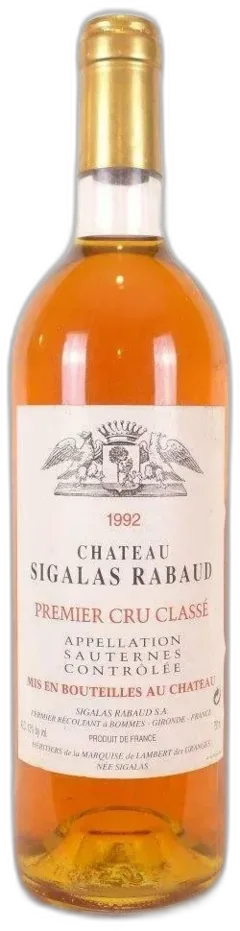 photo du vin Château Sigalas Rabaud
