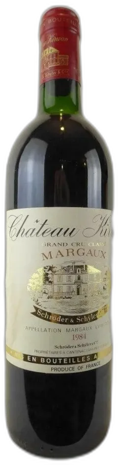photo du vin Château Kirwan
