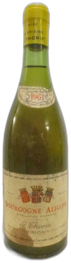 photo du vin Aligoté Thorin Étiquette Tâchée