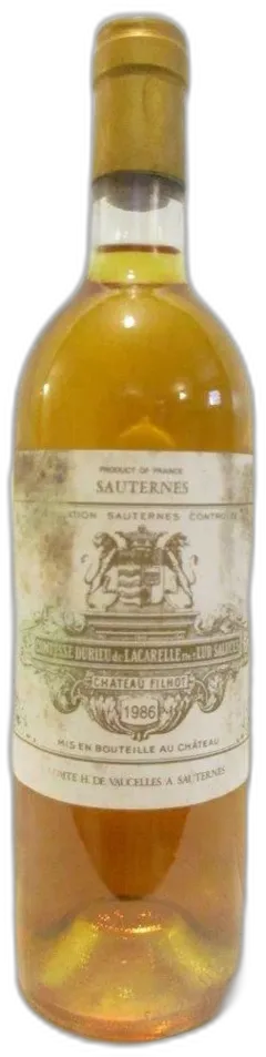 photo du vin Château Filhot