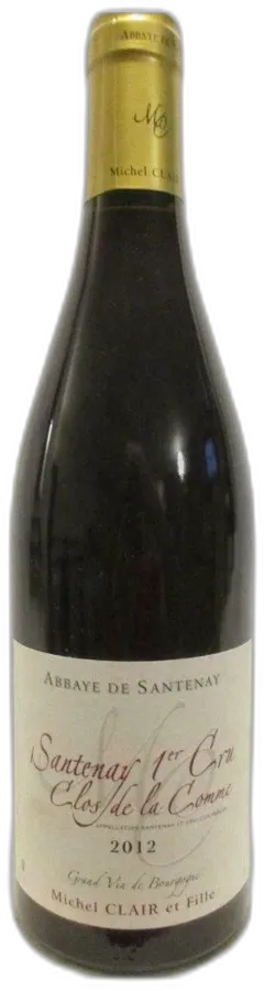 photo du vin Abbaye de Santenay Michel Clair Premier Cru Clos de la Comme