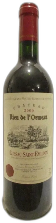 image du vin Château Rieu de l’Ormeau