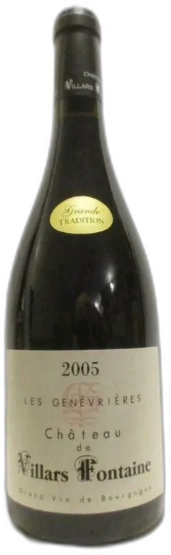 photo du vin Château de Villars Fontaine les Genévrières