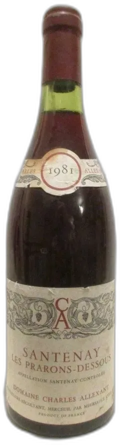 illustration du vin Charles Allexant les Prarons Dessous