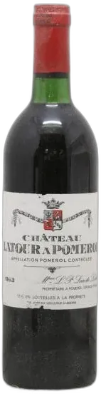 vue du vin Château Latour à Pomerol