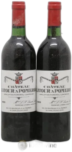 vue du vin Château Latour à Pomerol