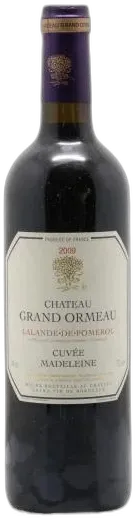 vue du vin Cuvée Madeleine Château Grand Ormeau