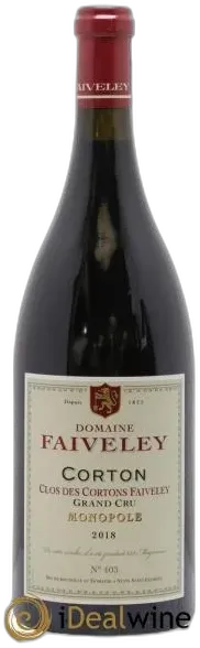 capture du vin Clos des Cortons Faiveley