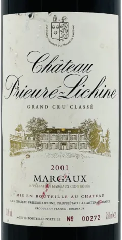 photo du vin Château Prieuré-Lichine