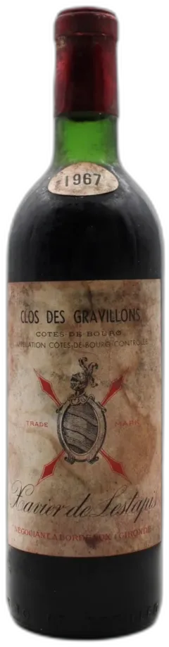 illustration du vin Clos des Gravillons 1967