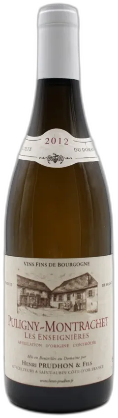 photo du vin Puligny-Montrachet "les Enseignères" 2012 Domaine Prudhon