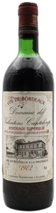 photo du vin Domaine des Valentons Canteloup 1982