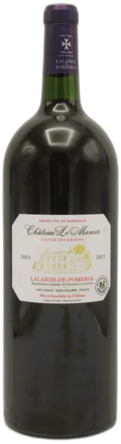 photo du vin Lalande de Pomerol Château le Manoir- Cuvée les Graves Magnum