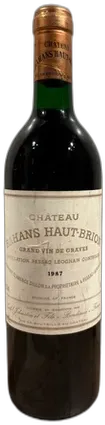 aperçu du vin Château Haut Brion 1987 Bahans