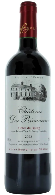 vue du vin Château du Rioucreux 2022
