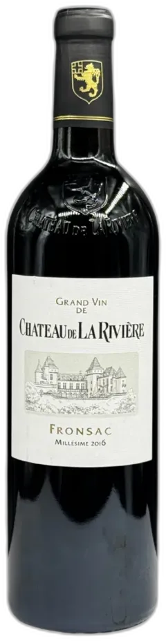 image du vin Château de la Rivière 2016 Vin de l’Aoc Fronsac