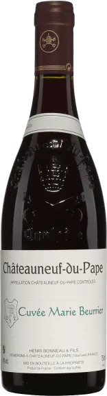 capture du vin Chateauneuf du Pape Cuvée Marie Beurrier Henri Bonneau
