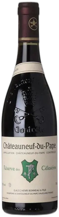 vue du vin Chateauneuf du Pape Cuvée Réserve des Célestins Henri Bonneau