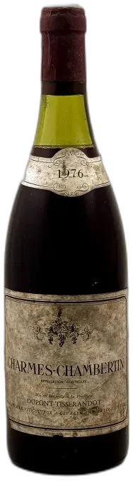vue du vin Dupont-Tisserandot Charmes Chambertin 1976