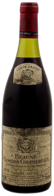 photos du vin Louis Jadot Beaune 1er Cru "Clos des Couchereaux" 1978