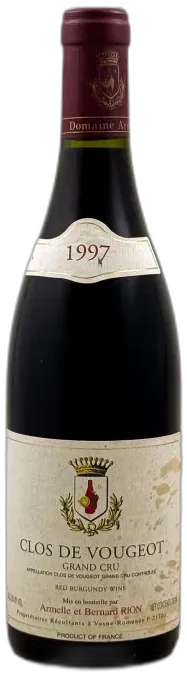image du vin Armelle & Bernard Rion Clos Vougeot 1997