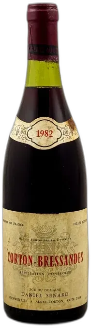image du vin Daniel Senard Corton Bressandes 1982