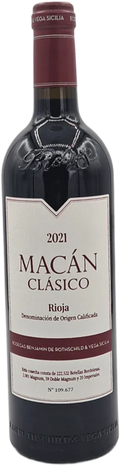 illustration du vin Rioja "Macan Clasico" Rouge 2021 Rothschild & Vega-Sicilia