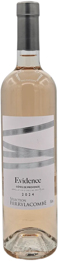 vue du vin Côtes de Provence "Evidence" Gamme Argente Rosé 2024 Sélection Ferry Lacombe