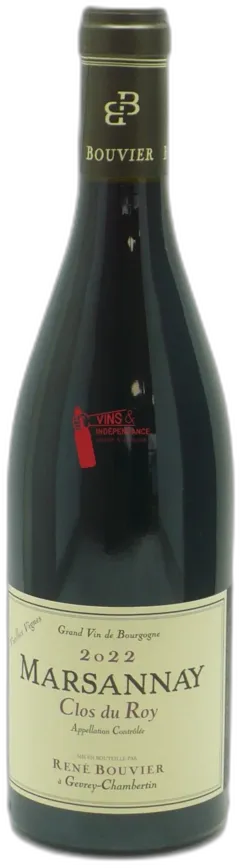 capture du vin Domaine René Bouvier Marsannay Rouge"Clos du Roy" 2022