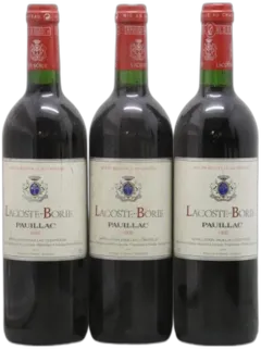 photo du vin Lacoste Borie