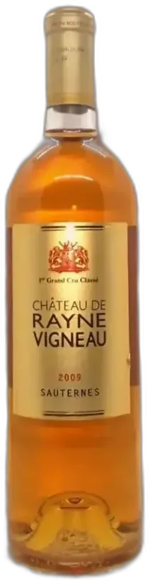 photo du vin Château de Rayne Vigneau 2009 Sauternes