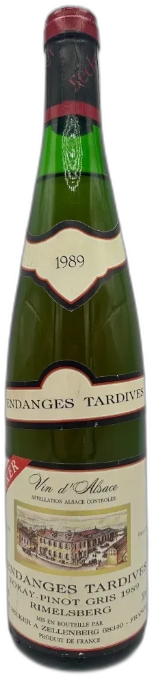 photo du vin Vendanges Tardives Pinot Gris 'Rimelsberg