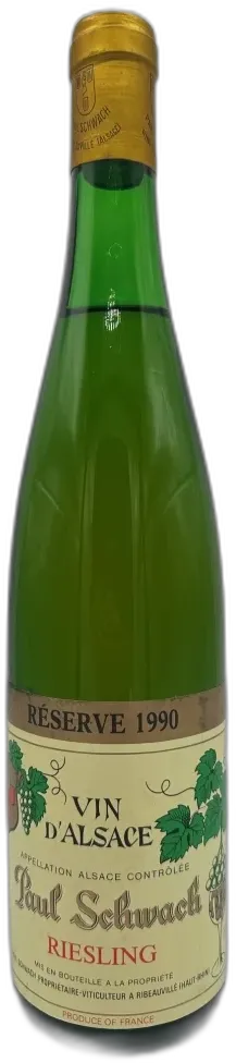 image du vin Domaine Paul Schwach Riesling Reserve Alsace France