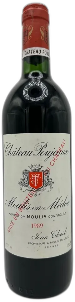 photos du vin Château Poujeaux Moulis-en-Medoc 1989 Bordeaux France