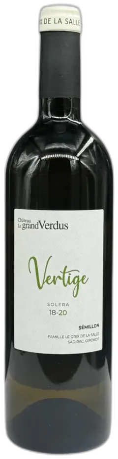 photos du vin Château le Grand Verdus Vertige Solera nv Vin de l’Aoc Bordeaux