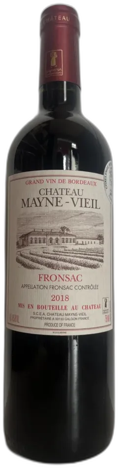 photo du vin Fronsac Château Mayne Vieil Vignoble Roger J.Seze