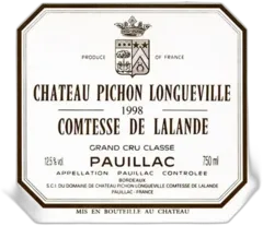 image du vin Pichon Comtesse de Lalande