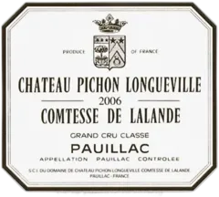 image du vin Pichon Comtesse de Lalande