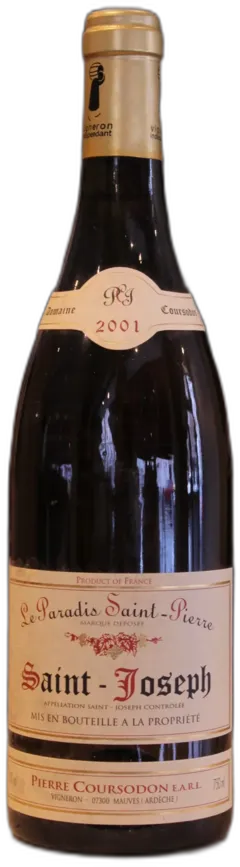 photo du vin Saint Joseph Paradis Saint-Pierre 2001 Domaine Coursodon