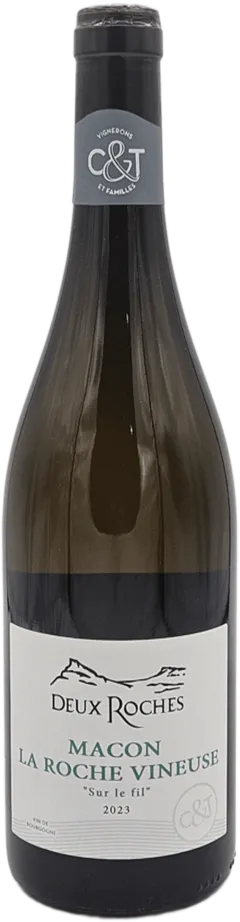 vue du vin la Roche Vineuse "Sur le Fil" Blanc 2023 Domaine des Deux Roches