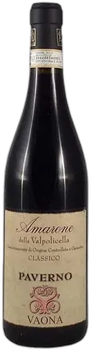 photos du vin Amarone Della Valpolicella Classico Docg 'Paverno' Vaona