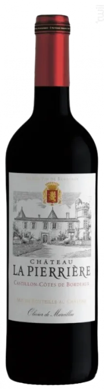 photo du vin Chateau la Pierriere 2021 Castillon