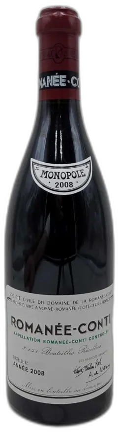 capture du vin Romanée Conti